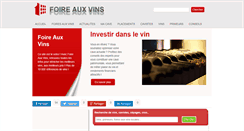 Desktop Screenshot of foire-aux-vins.info