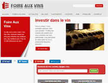Tablet Screenshot of foire-aux-vins.info